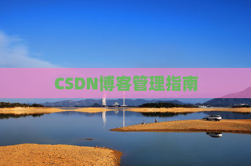 CSDN博客管理指南